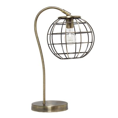 Image showing  Arched Metal Cage Table Lamp