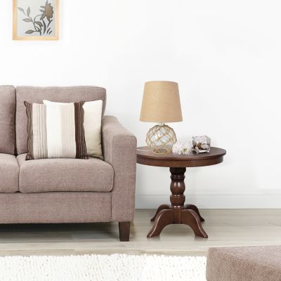 Image showing  Netted Glass Table Lamp, 15.25 in., Clear