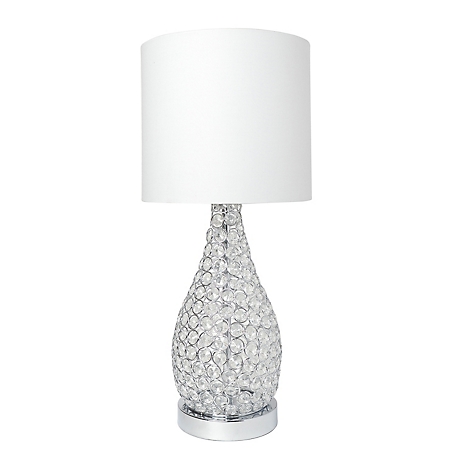 Elegant Designs Elipse Crystal Decorative Gourd Table Lamp