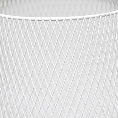 Image showing  Wired Mesh Uplight Table Lamp, 9 in., Gray
