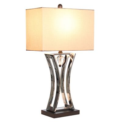 Image showing  28 in. H Executive Business Table Lamp, Chrome