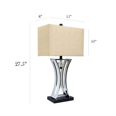 Image showing  28 in. H Executive Business Table Lamp, Chrome