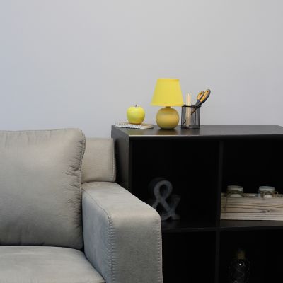 Simple Designs 8.66 in. H Mini Ceramic Globe Table Lamp