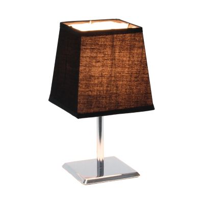 Simple Designs Mini Table Lamp With, How To Cover A Square Lampshade With Fabric Softener
