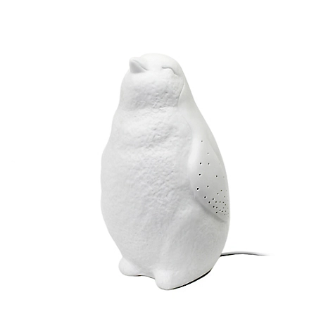 Simple Designs 10.23 in. H Porcelain Arctic Penguin Shaped Table Lamp