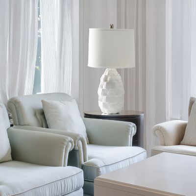 Elegant Designs 28 in. H Resin Table Lamp with Fabric Shade