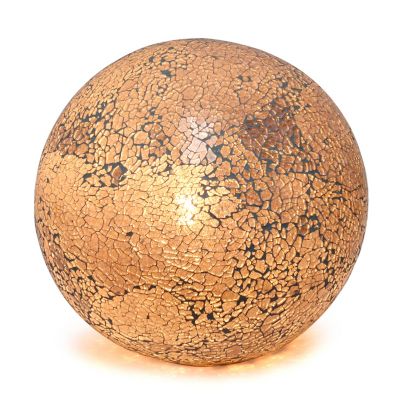 Image showing  8 in. H Stone Ball Table Lamp, Gray