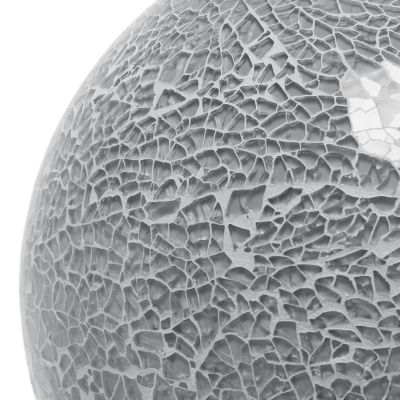 Image showing  8 in. H Stone Ball Table Lamp, Gray