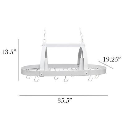Image showing  2-Light Kitchen Pot Rack with Downlights