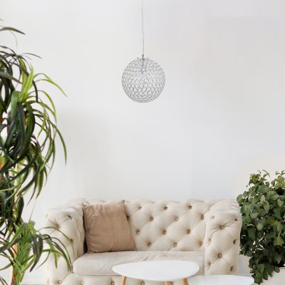 Elegant Designs Genuine Crystal Ball Ceiling Light
