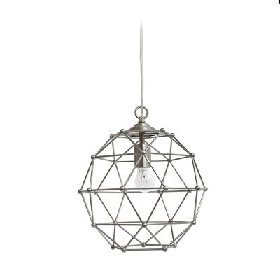 Elegant Designs 1-Light Hexagon Industrial Rustic Ceiling Light