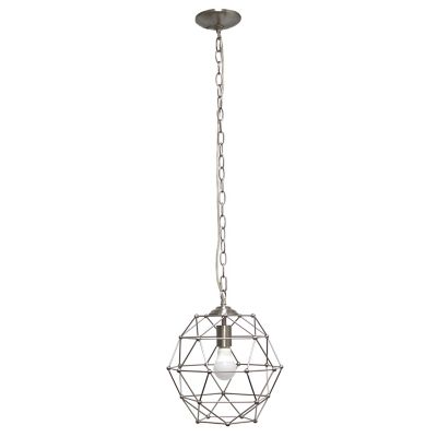 Image showing  1-Light Hexagon Industrial Rustic Ceiling Light