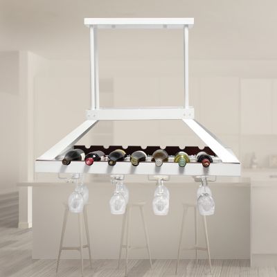 Image showing  2-Light LED Overhead Wine Rack Light, White