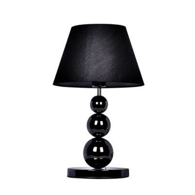 Elegant Designs 19 in. H 3-Tier Table Lamp with Hanging Crystals