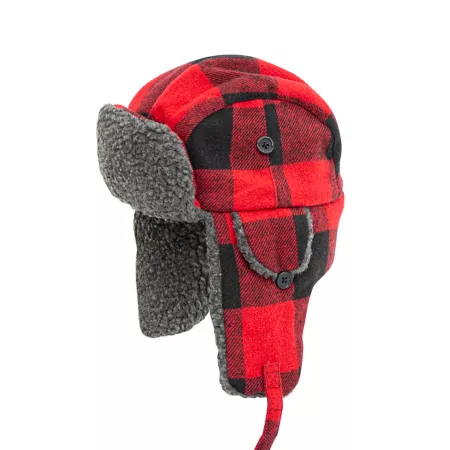 Plaid Alaskan Sherpa Hat for Young Eskimos Kids' Beanies & Winter Hats