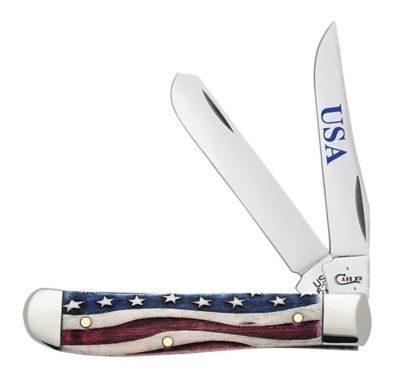 Case Cutlery 2.7 in. and 2.75 in. Star Spangled Banner Mini Trapper Knife