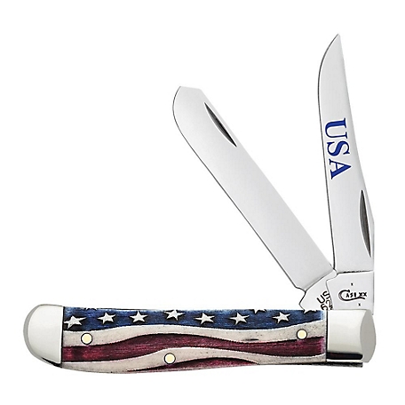 Case Cutlery 2.7 in. and 2.75 in. Star Spangled Banner Mini Trapper Knife