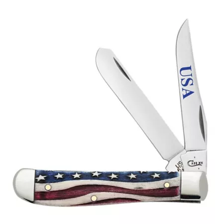 Case Cutlery 2.7" and 2.75" Star Spangled Banner Mini Trapper Knife Knives