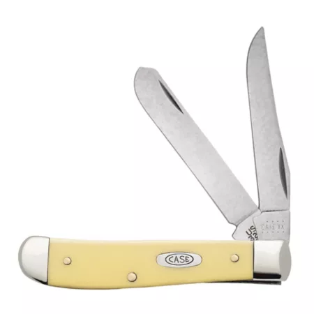 Case Cutlery 2.7" and 2.75" Synthetic Mini Trapper Knife Yellow Knives