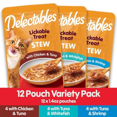 Image showing  Stew Variety Pack Lickable Cat Treat and Topper, 12 ct.