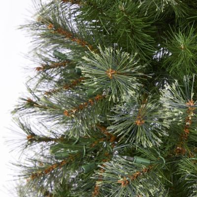 Image showing  7 ft. Cashmere Slim Artificial Christmas Tree, 350 Warm White Lights and 660 Bendable Branches