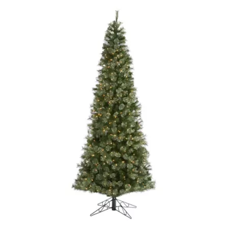 Nearly Natural 10-Foot Fine Cashmere Artificial Christmas Tree 750 Warm White Lights and 1 908 Bendable Branches Artificial Christmas Trees