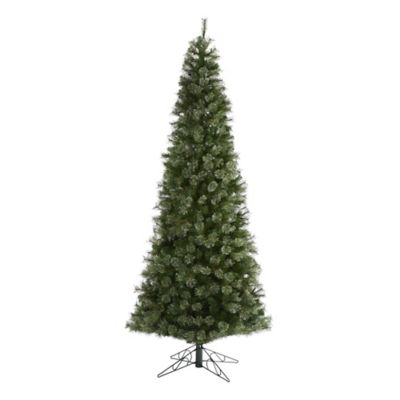 Image showing  10 ft. Pre-Lit Cashmere Slim Artificial Christmas Tree with Bendable Branches, Warm White Lights