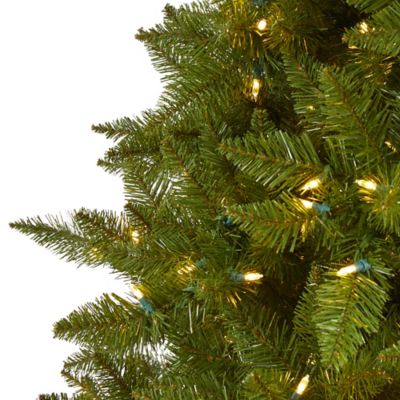 Image showing 6.5 ft. Vermont Spruce Artificial Christmas Tree, 450 Warm White LED Lights, 984 Bendable Branches