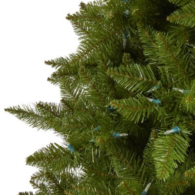 Image showing 6.5 ft. Vermont Spruce Artificial Christmas Tree, 450 Warm White LED Lights, 984 Bendable Branches