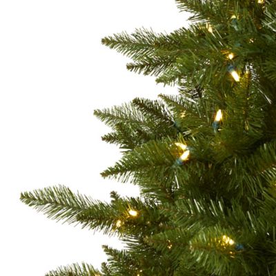 Image showing  9 ft. Vermont Spruce Artificial Christmas Tree, 850 Warm White LED Lights, 1,984 Bendable Branches
