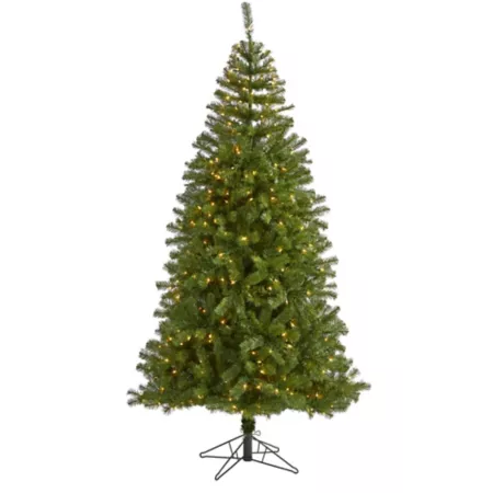 Springfield 7-Foot Nearly Natural Artificial Christmas Tree 400 Warm Clear Lights and 916 Bendable Branches Artificial Christmas Trees