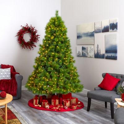 Image showing 5 th Nearly Natural 7.5 ft. Scotch Pine Artificial Christmas Tree with 550 Clear LED Lights