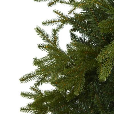 Image showing  7 ft. Belgium Fir Natural Look Artificial Christmas Tree with 500 Clear LED Lights