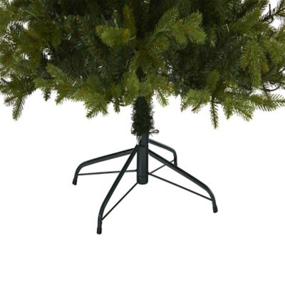 Image showing  7 ft. Belgium Fir Natural Look Artificial Christmas Tree with 500 Clear LED Lights