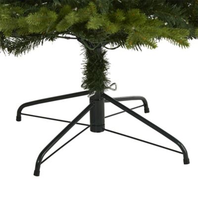 Image showing  8 ft. Belgium Fir Natural Look Artificial Christmas Tree with 650 Clear LED Lights