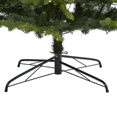 Image showing  9 ft. Belgium Fir Natural Look Artificial Christmas Tree, 800 Clear LED Lights