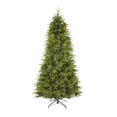 Nearly Natural 7 ft. Vancouver Fir Natural Look Artificial Christmas Tree with 500 Clear LED Lights & 2542 Bendable Branches