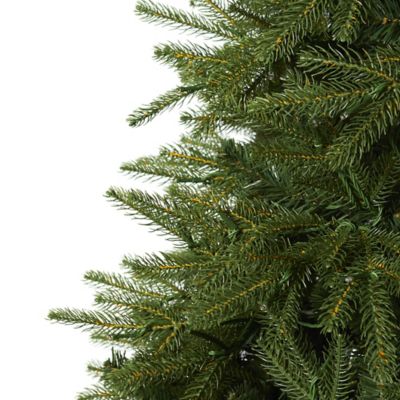 Image showing  8 ft. Vancouver Fir Natural Look Artificial Christmas Tree with 700 Clear LED Lights & 3470 Bendable Branches