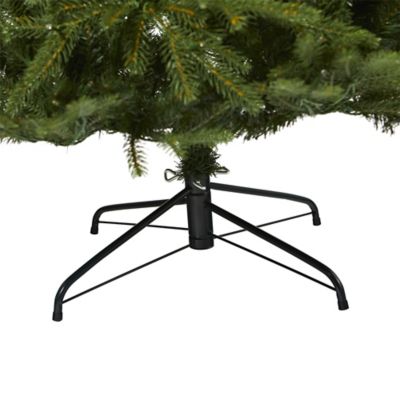 Image showing 5 th Nearly Natural 8 ft. Vancouver Fir Natural Look Artificial Christmas Tree with 700 Clear LED Lights & 3470 Bendable Branches