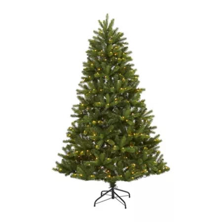 Nearly Natural New Haven Artificial Christmas Tree 6 ft Natural Look 350 LED Lights Artificial Christmas Trees