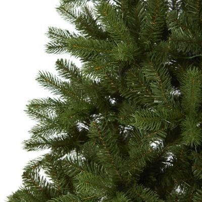 Image showing  6 ft. New Haven Spruce Natural Look Artificial Christmas Tree, 350 LED Lights