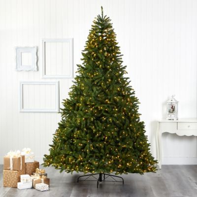 Image showing  9 ft. Sierra Spruce Natural Look Artificial Christmas Tree, 1,000 Clear LED Lights and 4,443 Tips