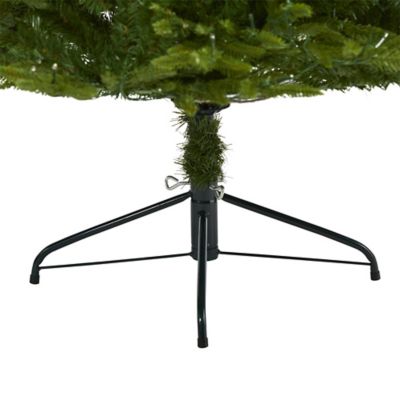 Image showing 4 th Nearly Natural 7 ft. Pre-Lit Colorado Mountain Fir Natural Look Artificial Christmas Tree, 400 LED Lights, Bendable Branches