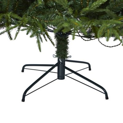 Image showing  7 ft. Pre-Lit Colorado Mountain Fir Natural Look Artificial Christmas Tree with 500 Clear LED Lights, 2,552 Tips