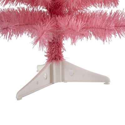 Image showing  2 ft. Pre-Lit Pink Artificial Christmas Tree with Bendable Branches