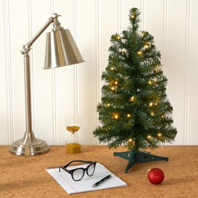 Image showing 5 th Nearly Natural 2 ft. Green Artificial Christmas Tree with 35 LED Lights and 72 Bendable Branches