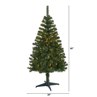 Image showing 5 th Nearly Natural 5 ft. Northern Tip Pine Artificial Christmas Tree, 150 Clear LED Lights