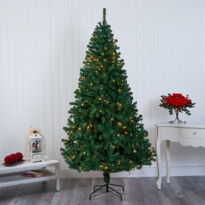 Image showing  8 ft. Northern Tip Artificial Christmas Tree with 450 Clear LED Lights