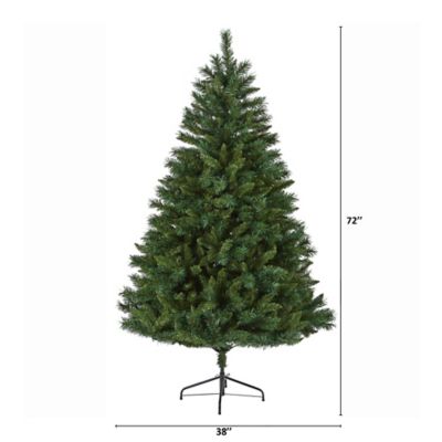 Image showing  6 ft. Rocky Mountain Mixed Pine Artificial Christmas Tree, 300 LED Lights