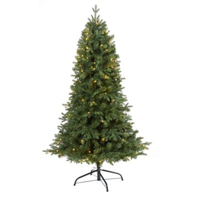 Nearly Natural 5 ft. Vermont Fir Artificial Christmas Tree with 150 Clear LED Lights